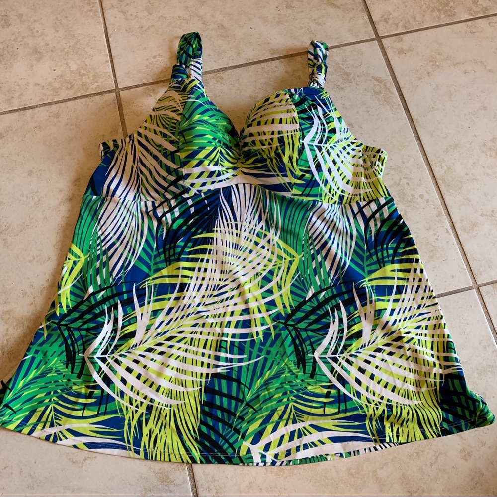 Green swim top